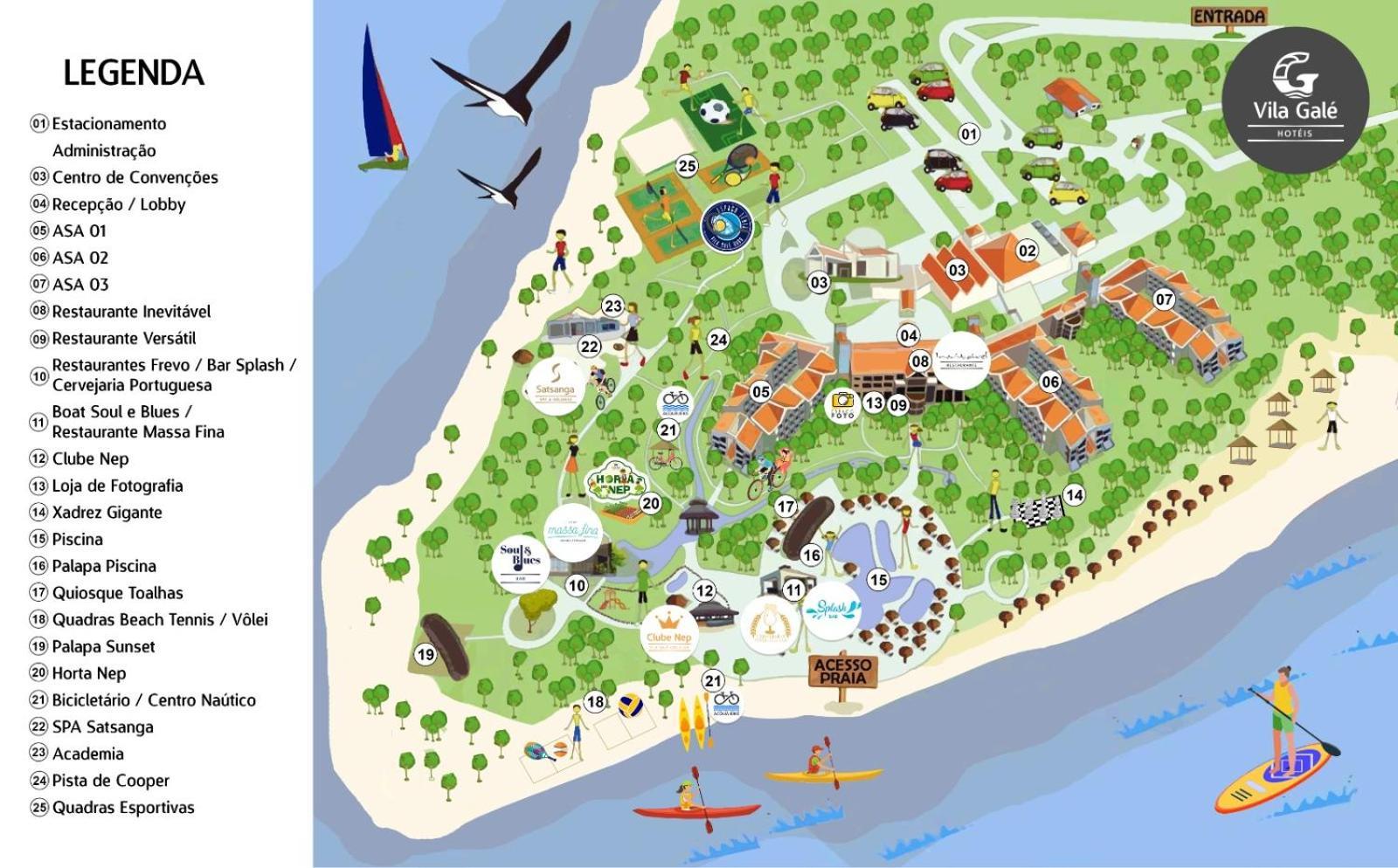 Vila Galé Eco Resort do Cabo - All Inclusive Cabo de Santo Agostinho Exteriér fotografie Map of the island